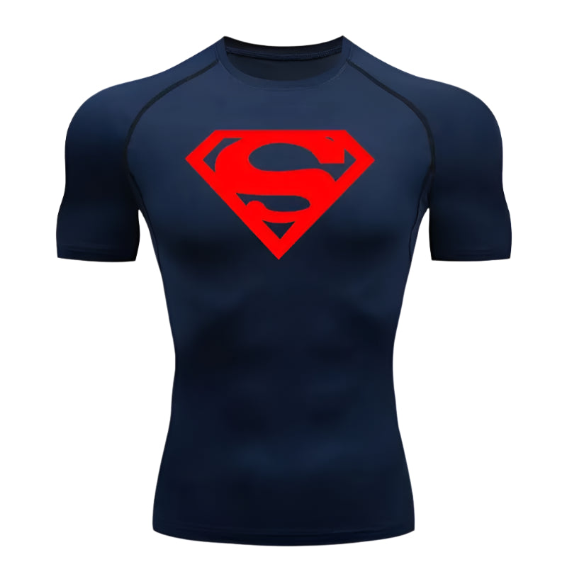 "SuperMan" Short Sleeve Compression Shirt
