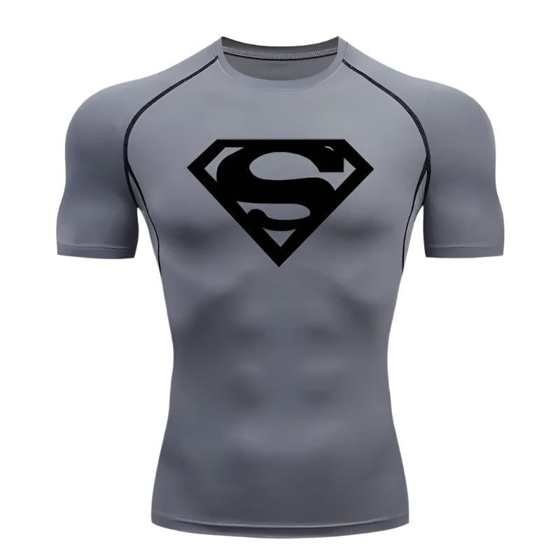 "SuperMan" Short Sleeve Compression Shirt