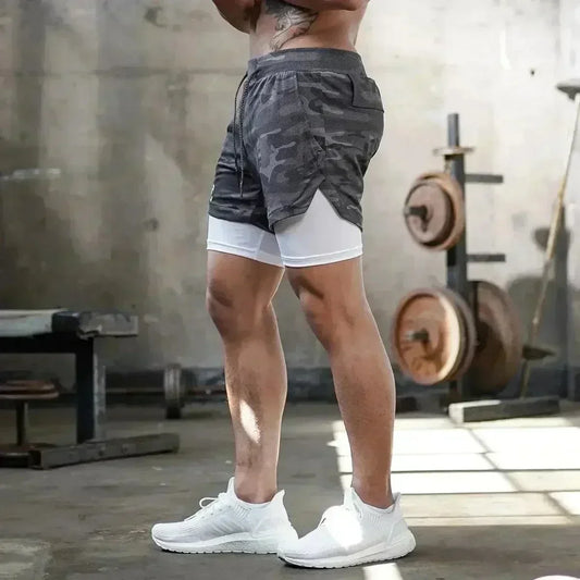 Compression Shorts Anime Berserk GYM 2 In 1 Performance Shorts Training Workout Male Fitness Summer Sportswear Men Sport Shorts