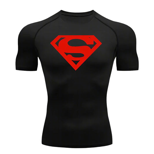 "SuperMan" Short Sleeve Compression Shirt