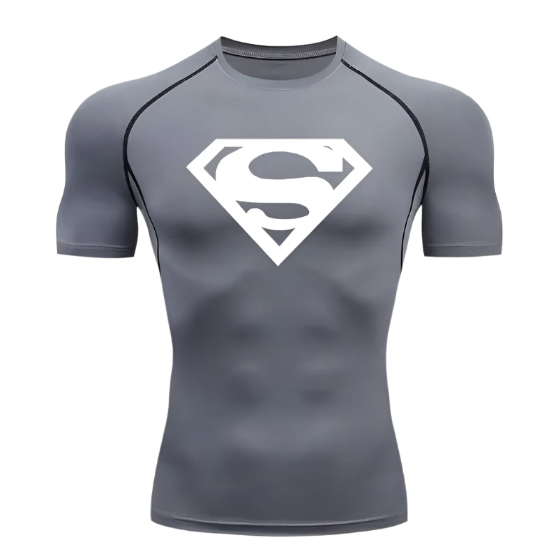 "SuperMan" Short Sleeve Compression Shirt