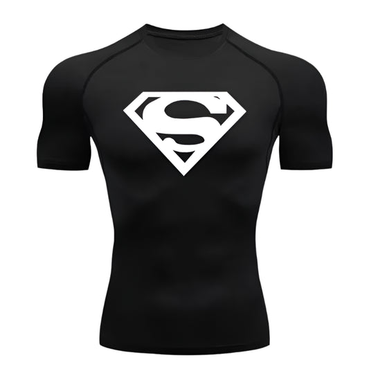 "SuperMan" Short Sleeve Compression Shirt